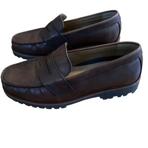 GH Bass Co Mens Bass Fitzgerald Penny Loafer Brown Leather Size 10.5 M